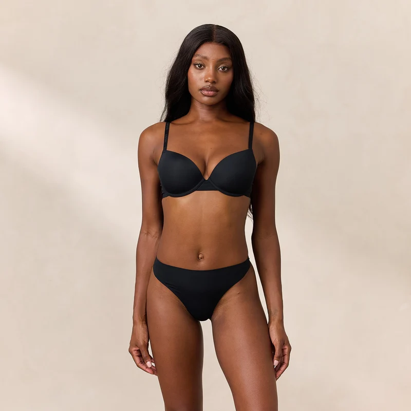 Soutien-gorge T-Shirt Invisible Form - Noir