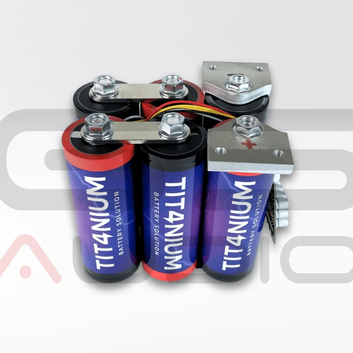 TITANIUM Tit4nium® Extreme – Batterie LTO 14,4V 45Ah 6 Cellules avec BMS et Bus Bar 21x14x19 cm