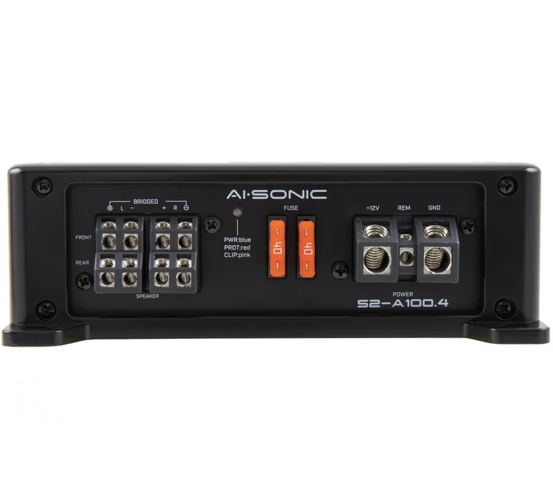AI-Sonic S2-A100.4 – Amplificateur 4 canaux 4 x 165 WRMS 2 Ohm