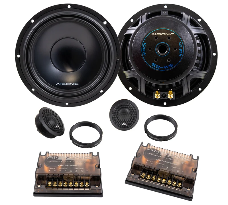 AI-Sonic S3-C6.2 – Kit 2 voies SQ 16,5 cm 100 WRMS 88 dB 4 Ohm