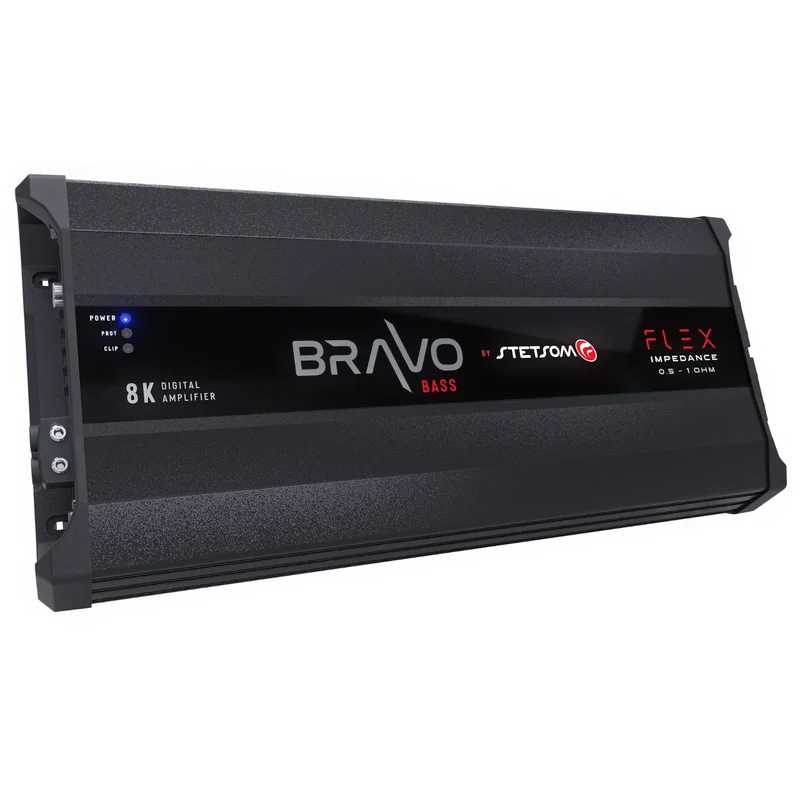 Stetsom BRAVO BASS FLEX 8K – Amplificateur Mono 8000/9000 WRMS 0,5 à 1 Ohm