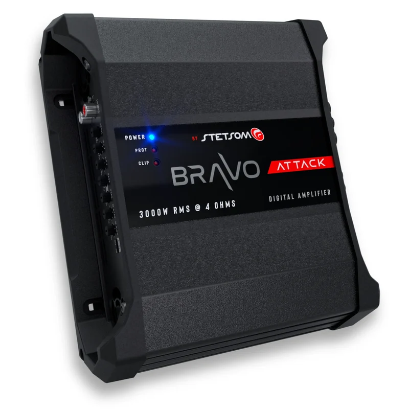 Stetsom BRAVO ATTACK 3000 – Amplificateur Mono Classe D 3000 WRMS 4 Ohm