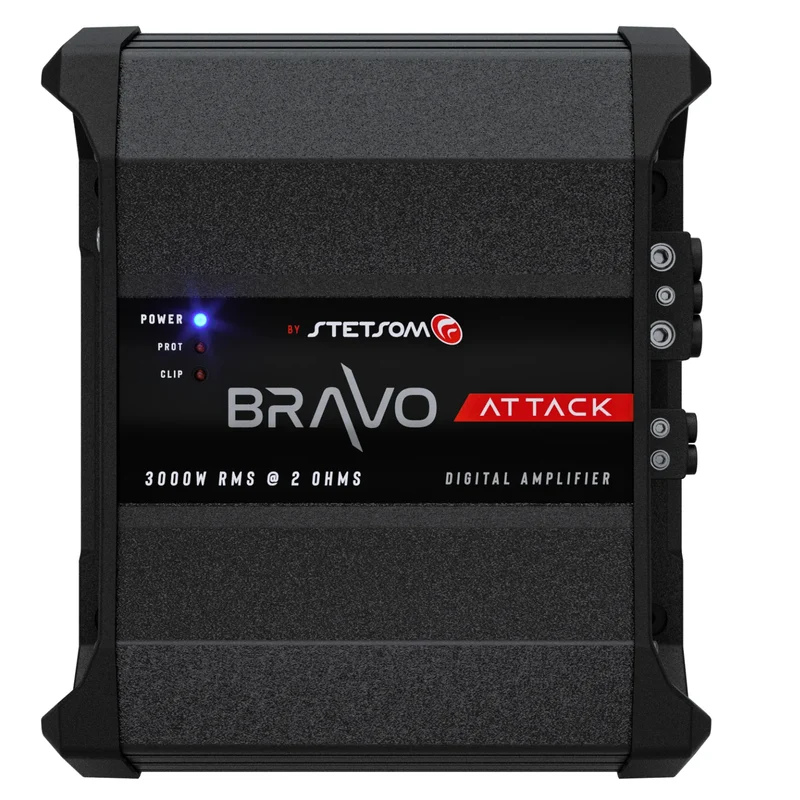 Stetsom BRAVO ATTACK 3000 – Amplificateur Mono Classe D 3000 WRMS 2 Ohm