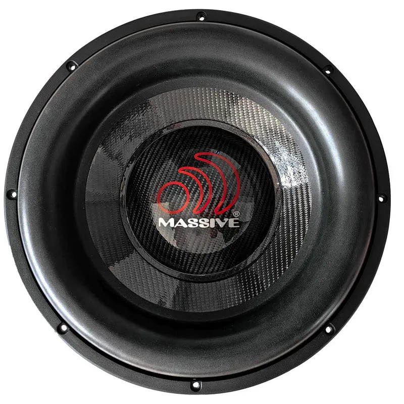Massive Audio BOA151R – Subwoofer 38 cm 8000 WRMS 90 dB Double Bobine 1 Ohm