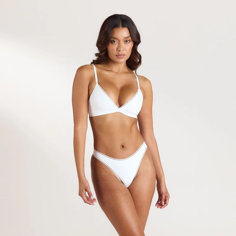 Bralette Comfort Triangle - Blanc