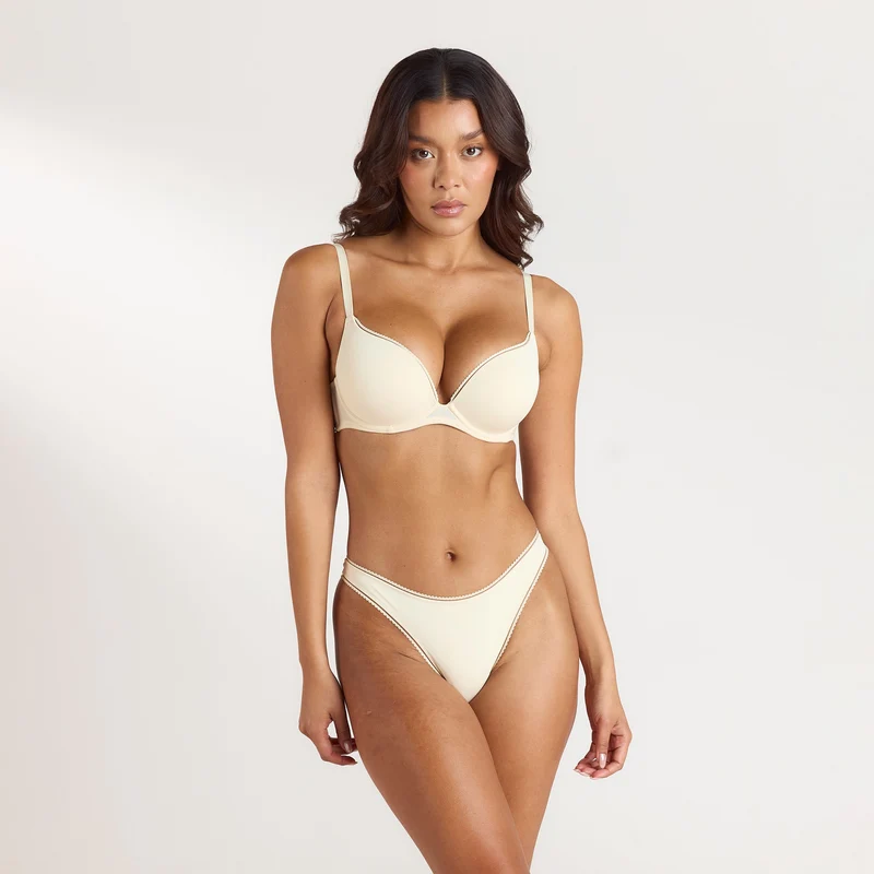 Soutien-gorge Comfort Push-Up Haut - Latte
