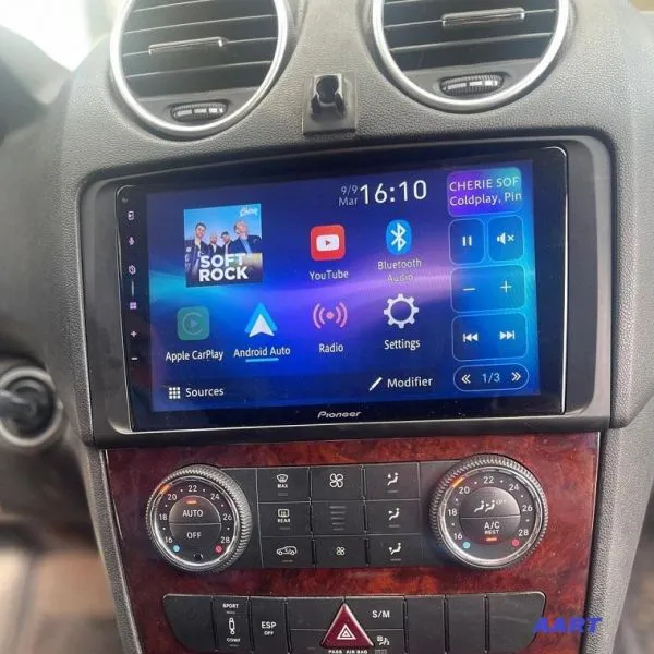 Pack autoradio Pioneer PF97 9" Perfect Fit – Mercedes ML W164 / GL X164 2005-2011
