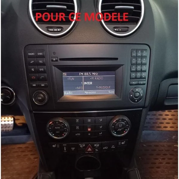 Pack autoradio Pioneer PF97 9" Perfect Fit – Mercedes ML W164 / GL X164 2005-2011