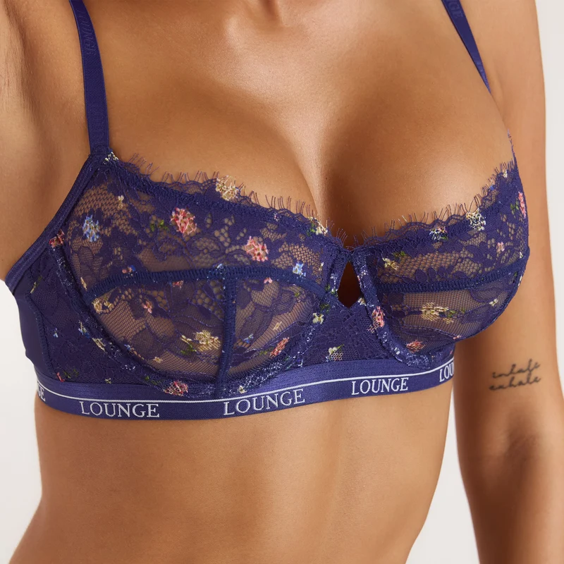 Soutien-gorge Imprimé Entice - Bleu Marine Floral