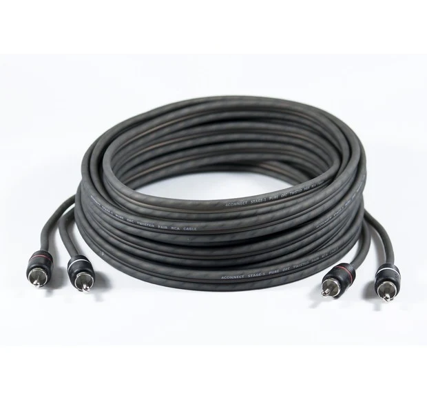 FOUR Connect 4-800150 STAGE1 – Câble RCA 2 canaux 5,5 m OFC DNR (en vrac)