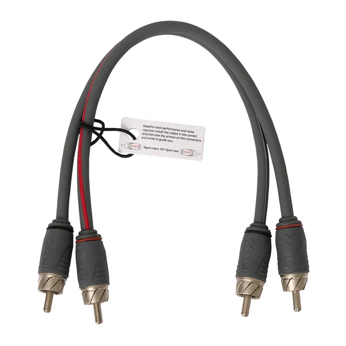 Câble RCA à quadruple blindage, 0,25 m L2RCA025TB