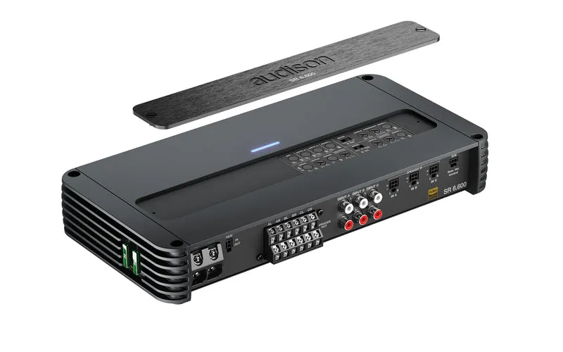 Amplificateur Audison SR 6.600 - 6 Canaux - 1120W - Classe D - Hi-Res Audio - 4 x 140W + 2 x 185W @ 2Ω