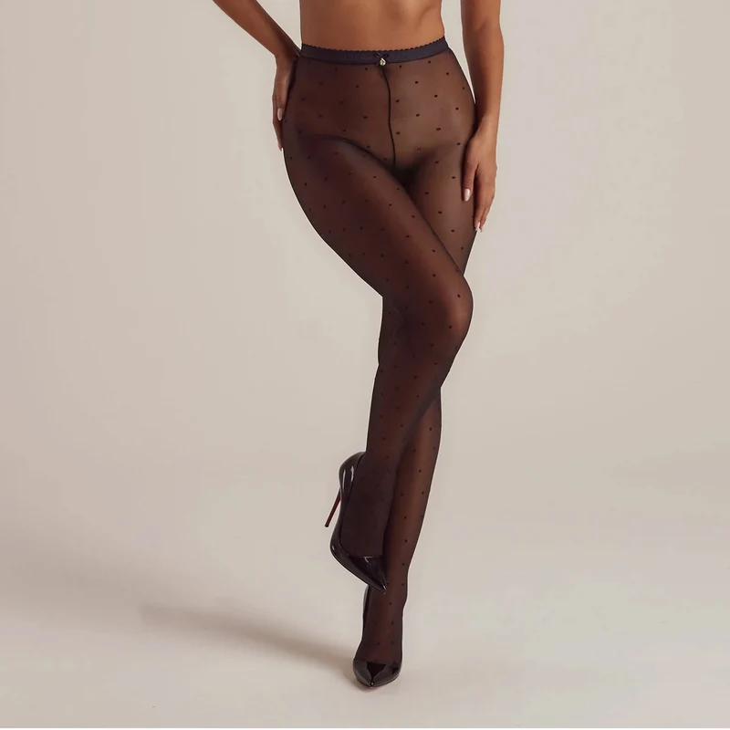 Collant Transparent Adelyn Intimates - Noir