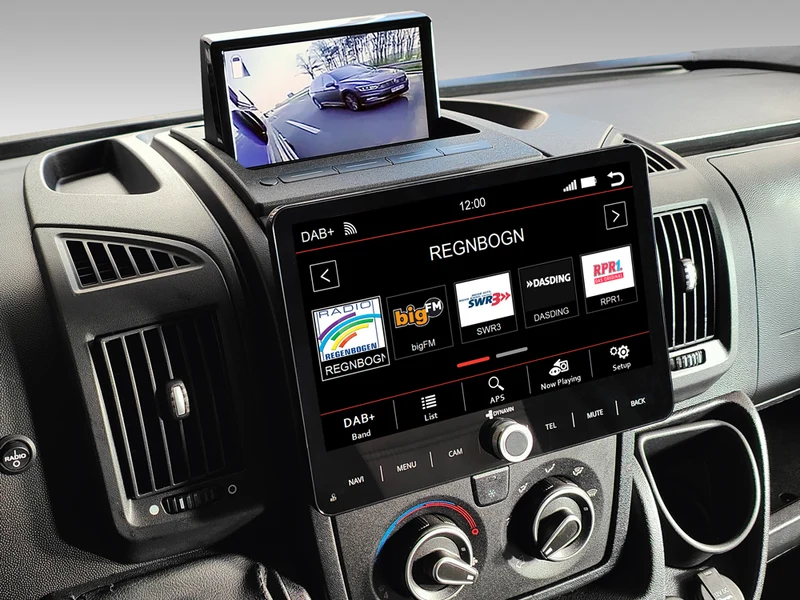 Autoradio Android 10,1″ Plug & Play Dynavin D9-DCX Plus pour utilitaires / camping-car (Fiat Ducato 2006-2021, Citroën Jumper II, Peugeot Boxer II)