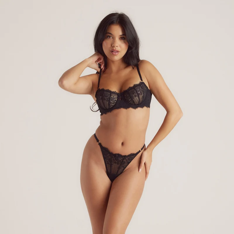 Soutien-gorge Tempt Balcony - Noir