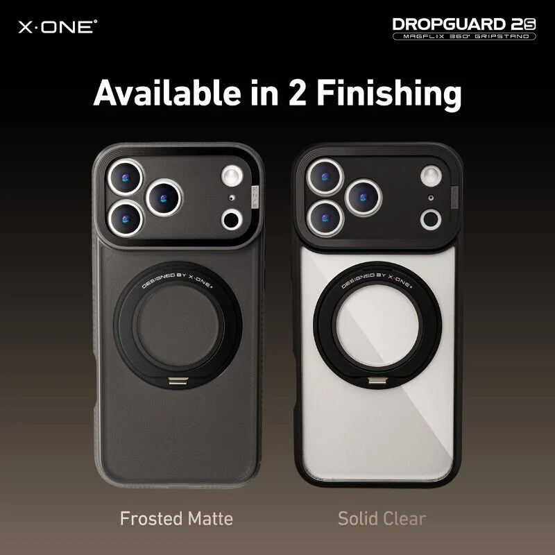X.One [Mgsafe] Dropguard 2S / 2.0 Impact Protection Kickstand Case iPhone 17 Pro - Frosted Matte