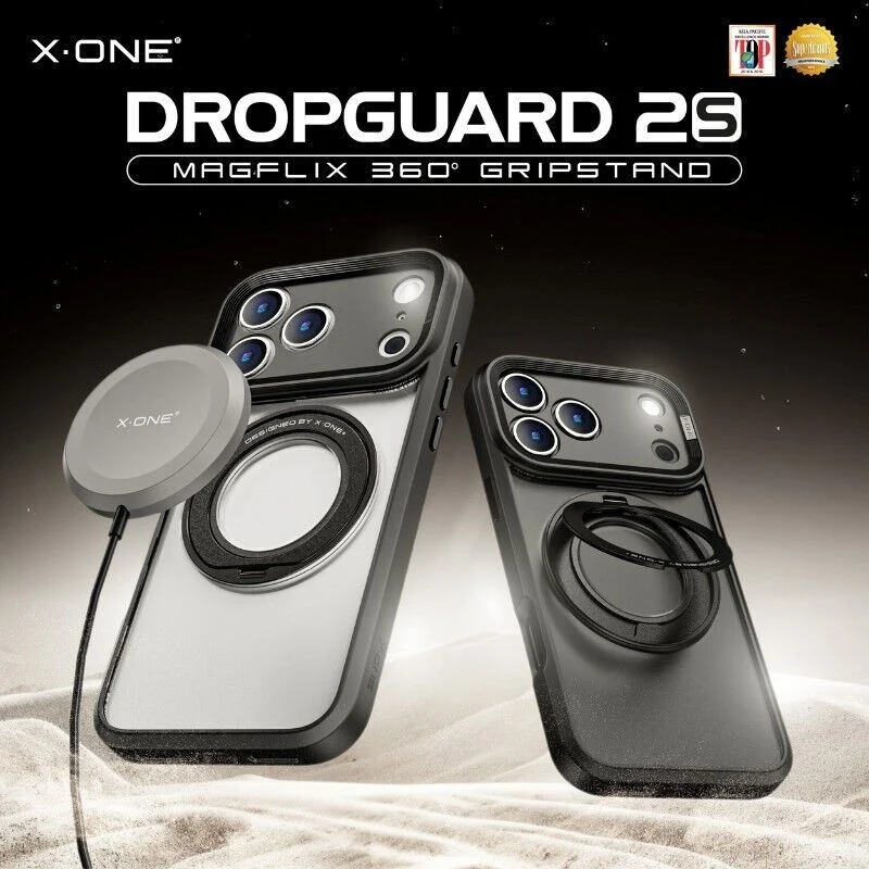 X.One [Mgsafe] Dropguard 2S / 2.0 Impact Protection Kickstand Case iPhone 17 Pro - Frosted Matte