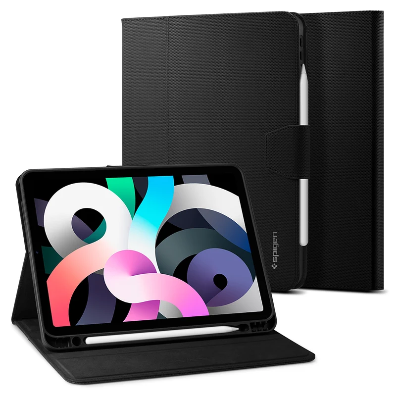Spigen Apple iPad Air 11-inch M4/M3/M2 (2026/2025/2024) /10.9-inch 5th Gen (2022) /10.9-inch 4th Gen (2020) Liquid Air Folio Case ( Black)