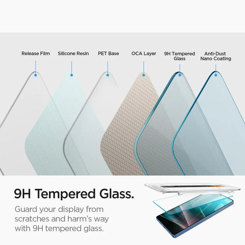 Spigen Samsung Galaxy S25 Ultra EZ Fit GLAS.tR Slim HD 2PCS Glass Screen Protector - Clear