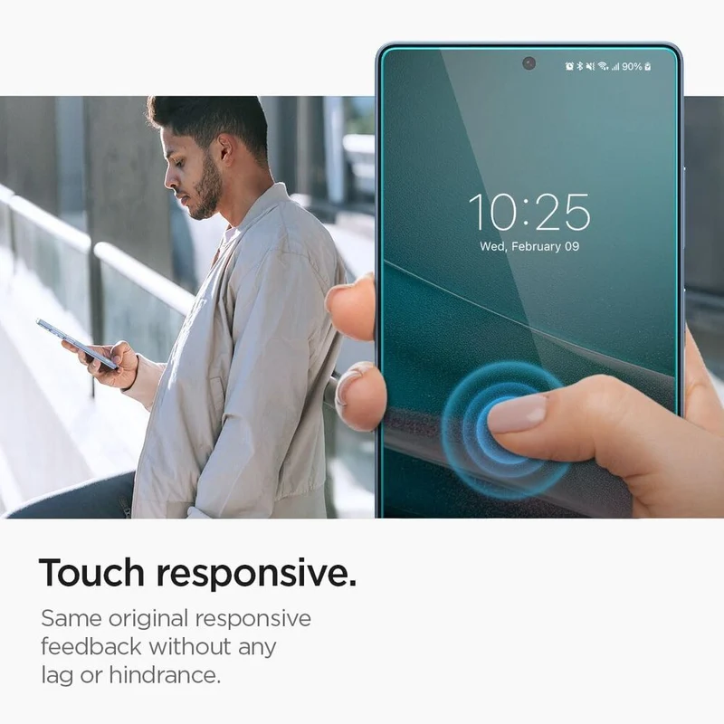 Spigen Samsung Galaxy S25 Ultra EZ Fit GLAS.tR Slim HD 2PCS Glass Screen Protector - Clear