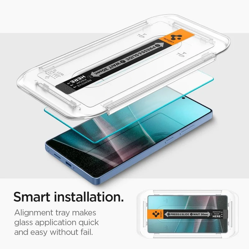 Spigen Samsung Galaxy S25 Ultra EZ Fit GLAS.tR Slim HD 2PCS Glass Screen Protector - Clear