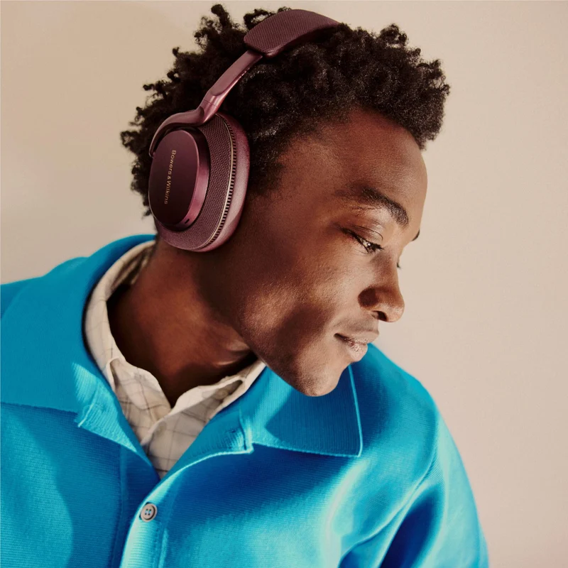 Bowers & Wilkins PX7 S3 Noise-Cancelling Over-Ear Headphones (Vintage Maroon)