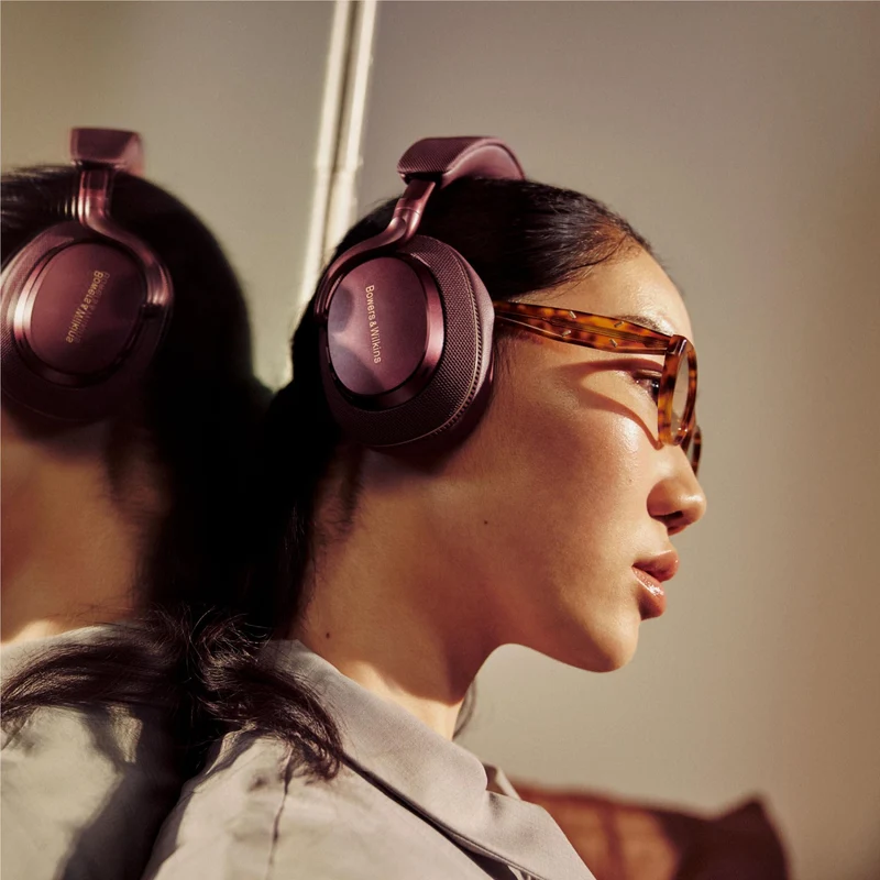 Bowers & Wilkins PX7 S3 Noise-Cancelling Over-Ear Headphones (Vintage Maroon)