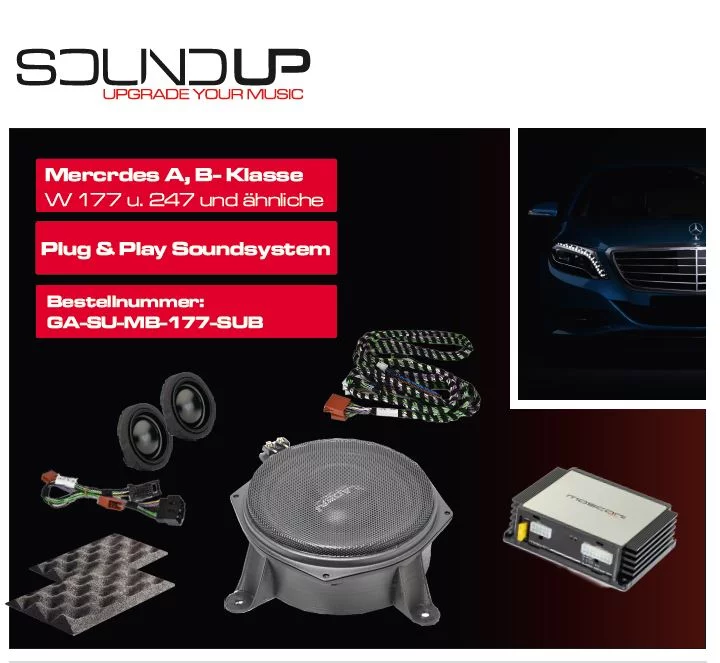 Kit Audio Complet Mercedes A & B Classe (W177 / W247) – Pack SoundUp Mosconi Gladen 6 canaux DSP