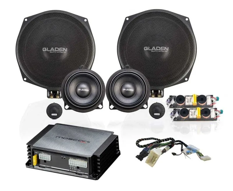 Gladen Mosconi SoundUp BMW Série F S676 – Kit Audio Plug & Play DSP 8 Canaux avec Canal Central