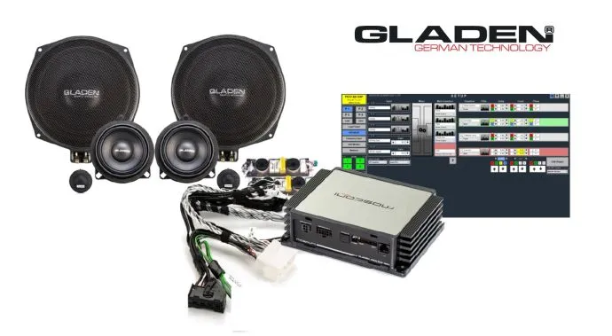 Gladen Mosconi SoundUp BMW Série G – Kit Audio Plug & Play DSP 8 Canaux avec Module RAM