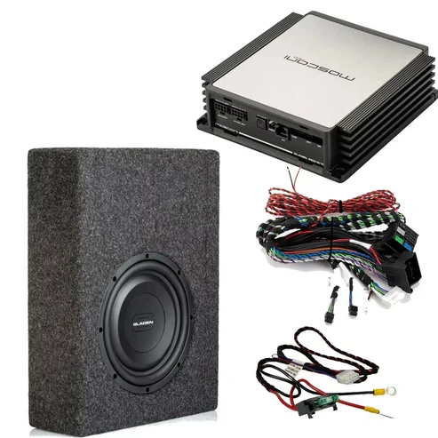 Gladen Mosconi SoundUp VAG – Pack Audio Plug & Play DSP 8 Canaux avec Caisson de Basses pour Autoradio 6 Canaux OEM