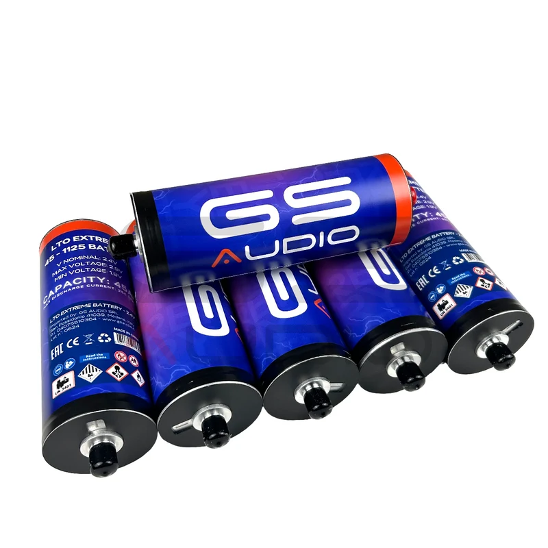 6 cellules GS Audio LTO Extrême - 2,4 V / 45 Ah -