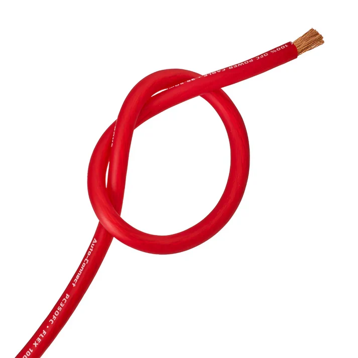 Câble d'alimentation OFC pur 35,5 mm², rouge