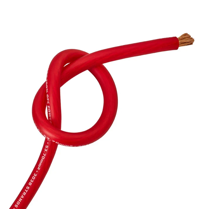 Cable alimentation 53.7mm² rouge OFC (100%cuivre)