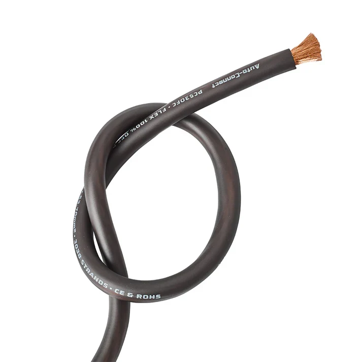 Cable alimentation 53.7mm² noir OFC (100%cuivre)