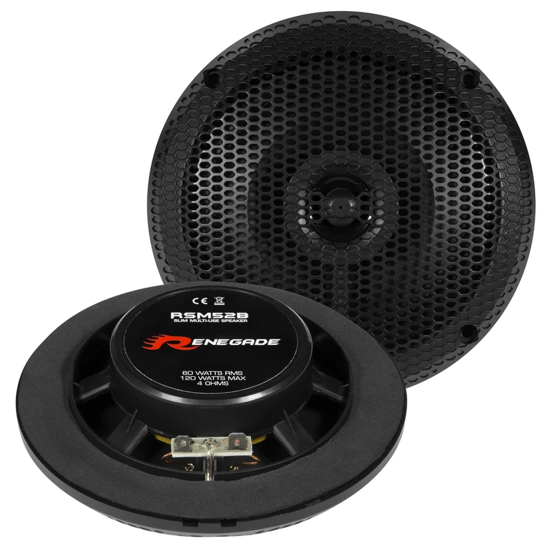 Haut-parleur coaxial 2 voies de plafond ou mural pour salle de bain / marine / extérieur RSM52B