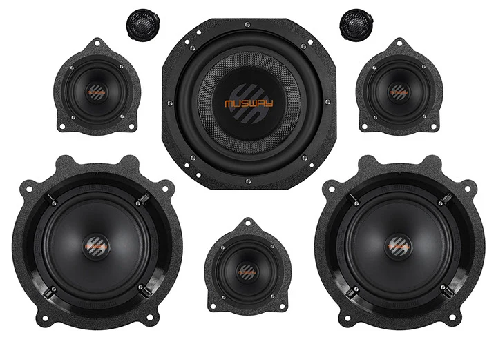 Musway TES3YSET1 – Kit Audio Plug & Play Tesla Model 3 / Y avec Subwoofer