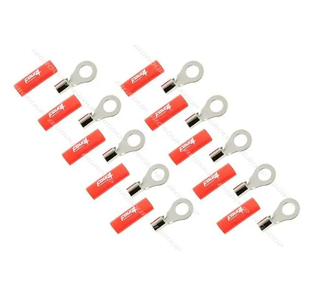10 cosses 10mm² / rouge