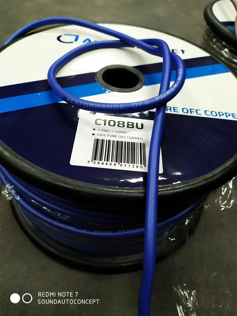 10 mm² autoconect cuivre bleu satin