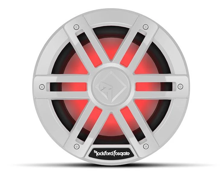 Rockford Fosgate M1D2-8 – Subwoofer Marine 20 cm (8") 150W RMS Double Bobine 2Ω Blanc