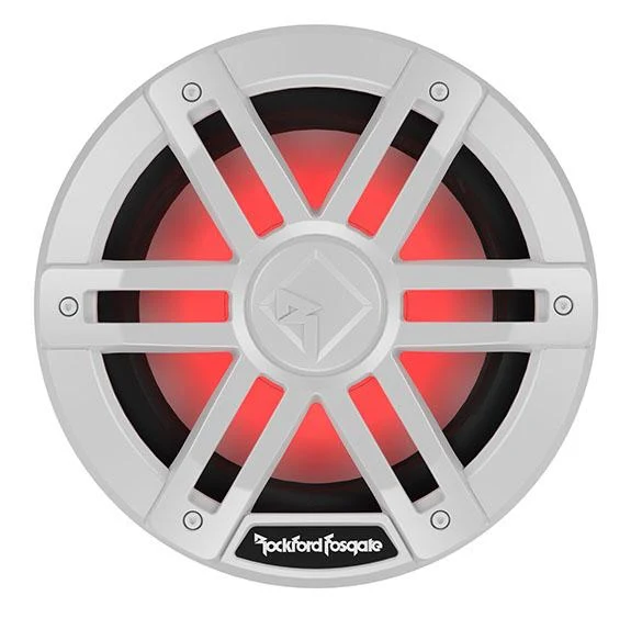 Rockford Fosgate M1D4-8 – Subwoofer Marine 20 cm (8") 150W RMS Double Bobine 4Ω Blanc