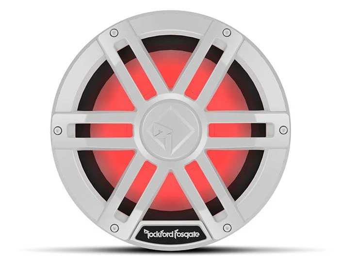 Rockford Fosgate M1D2-10 – Subwoofer Marine 25 cm (10") 250W RMS Double Bobine 2Ω Blanc