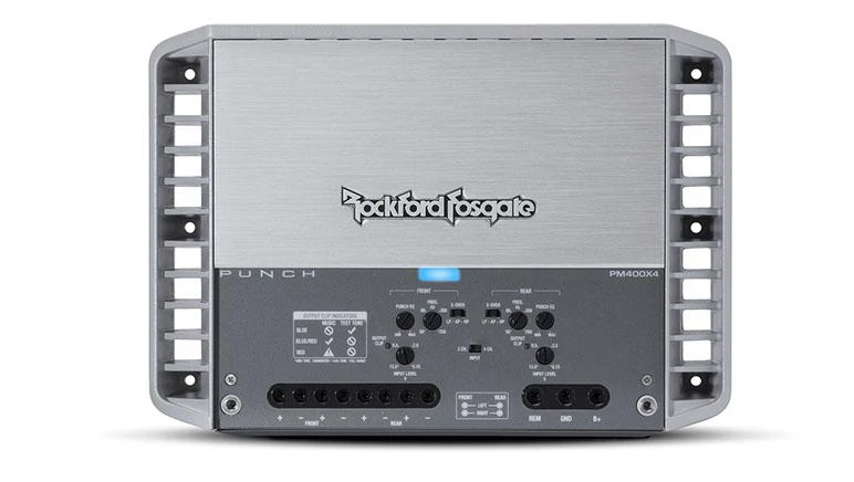 Rockford Fosgate PM400X4 – Amplificateur 4 Canaux 400W RMS Série Punch