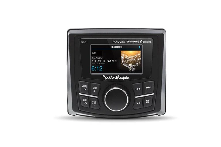 Rockford Fosgate PMX‑3 – Autoradio Marine Écran Couleur 3,5" Bluetooth USB AUX IPX6