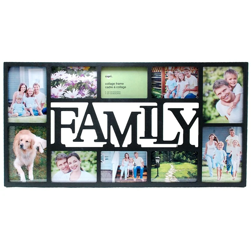 Nexxt Family 10 Picture Collage Frame, Black
