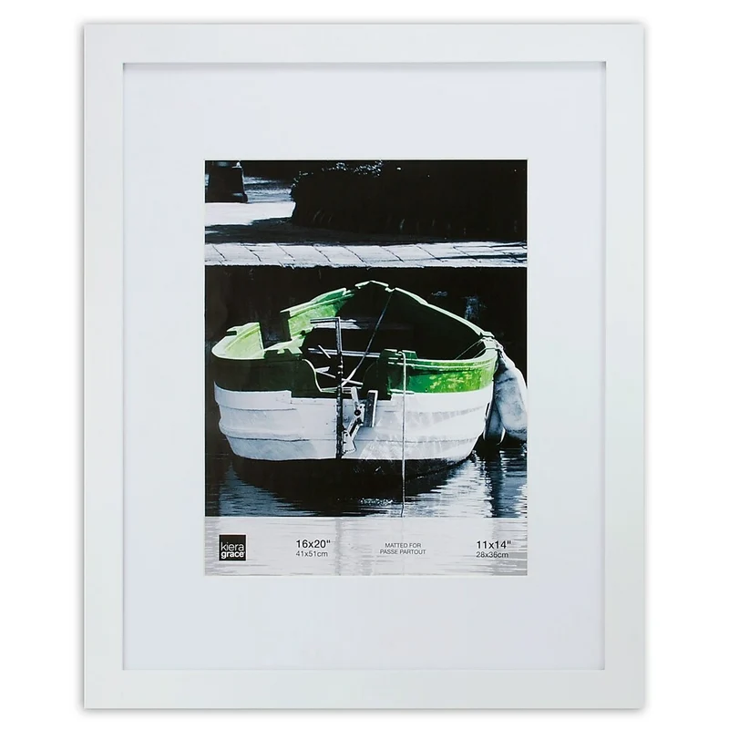 Nexxt – Cadre en bois Langford, 16 x 20 po, cadre interne de 11 x 14 po, blanc (PH00383-6FF)