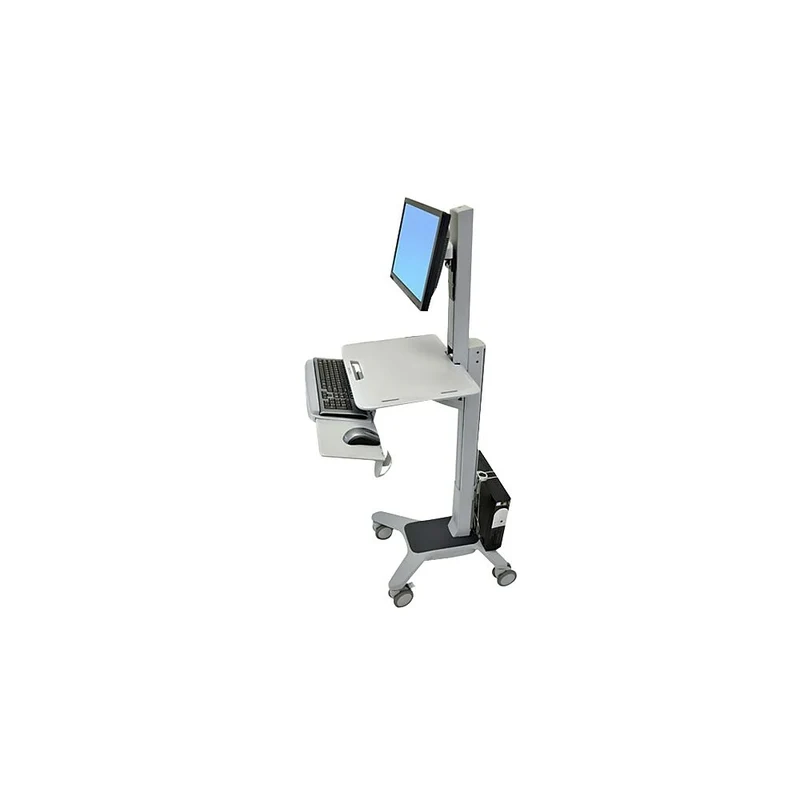 ErgotronMD – 24-198-055 WorkFit-C, station de travail en position assise ou debout, écran simple, gris