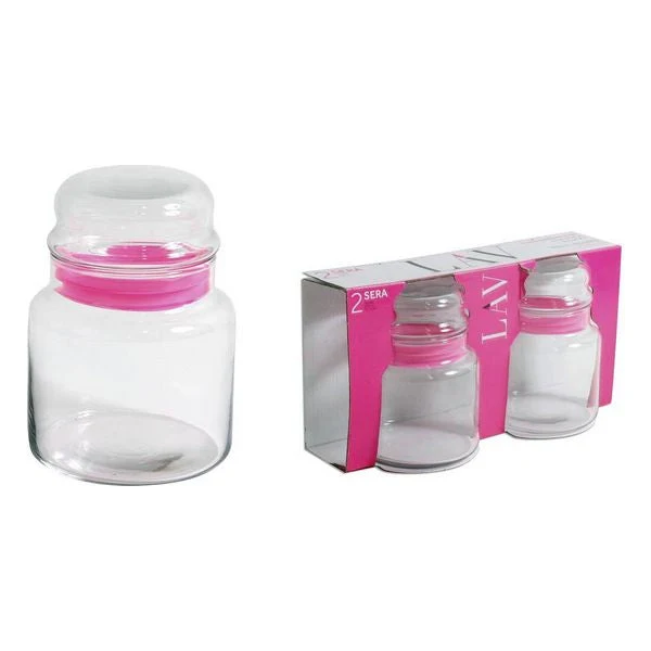 Glass Jar LAV Sera (2 uds) (640 ml)