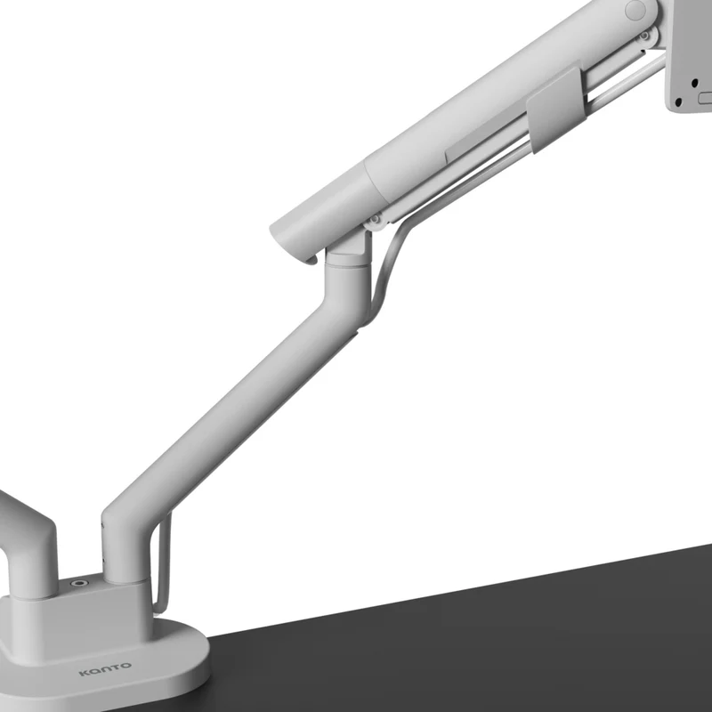 Kanto Desktop Monitor Arm/Mount for 17" - 32" Monitors - Dual Monitor - White