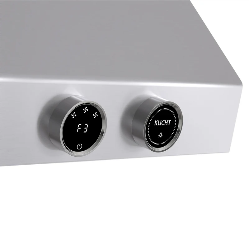 KUCHT KRH600-SS-C 60" 1200 CFM Wall Mounted Range Hood with Digital Controls - Stainless Steel